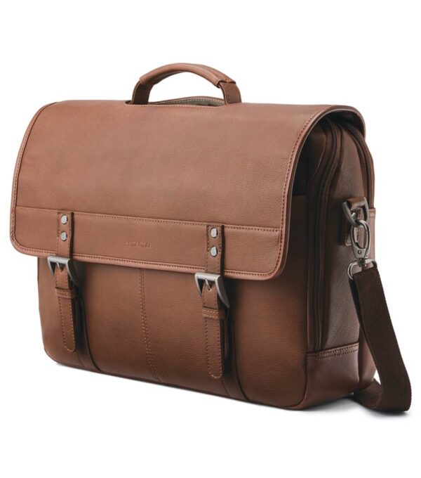 Samsonite Classic Leather Flapover 15.6" Laptop Bag