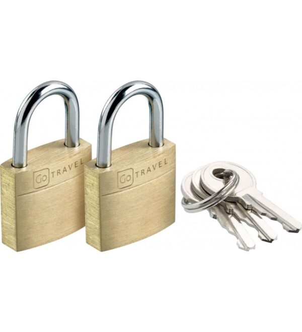 Go Dual Solid Brass Locks Travel Accessories