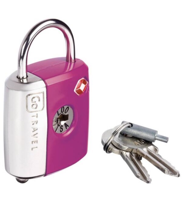 Go Tsa Dual Function Lock 337 Pink Travel Accessories