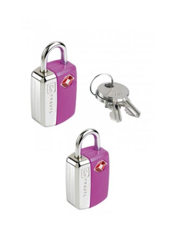 Go Tsa Twin Pack Key Lock Pink Travel Accessories