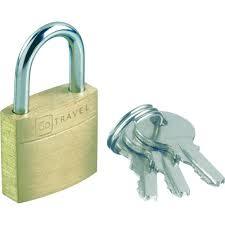 Go Single Solid Brass Lock Travel Accessories